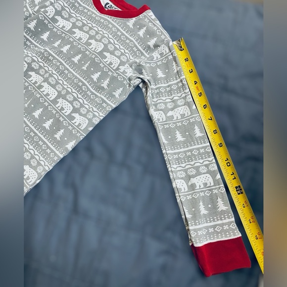 Lazy One Nordic Bear Unisex Kids Long Sleeve Pajama Set | Size 10 | 100% Cotton - Picture 5 of 11